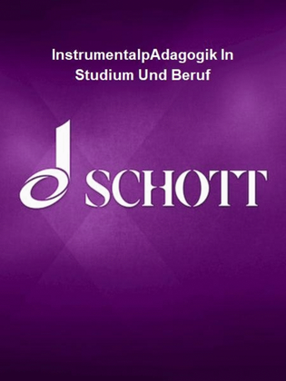 Book cover for InstrumentalpÄdagogik In Studium Und Beruf