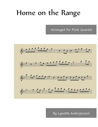 Book cover for Home on the Range - Flute Quartet