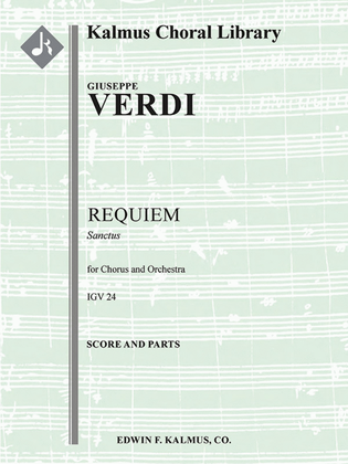 Book cover for Requiem (Messa da Requiem; Totenmesse) -- Sanctus