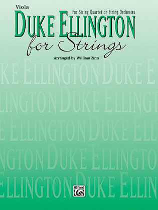 Book cover for Duke Ellington for Strings