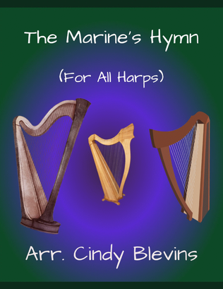 Book cover for The Marine's Hymn, for Lap Harp Solo