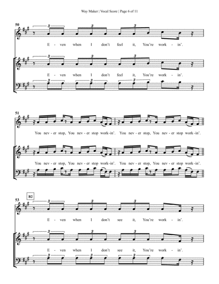 Way Maker Sheet music for Flute, Violin, Viola, Cello & more instruments  (Orchestras)