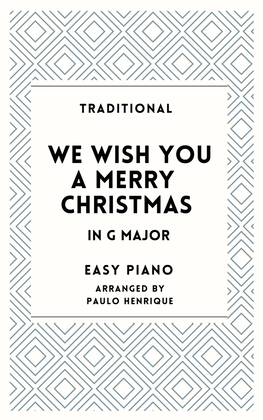 Book cover for We Wish You a Merry Christmas - Easy Piano - G Major