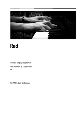 Book cover for Red (from the song cycle 'Spectrum')