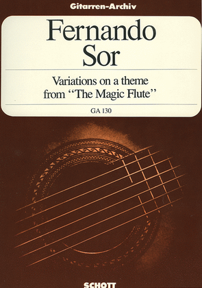 Book cover for Variations on a Theme of Mozart, Op. 9