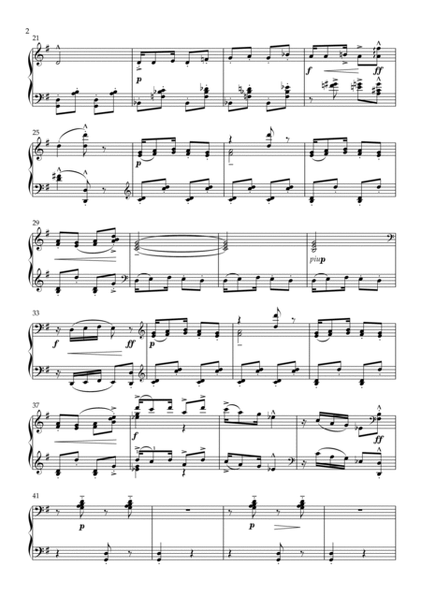 "Cakewalk" from Children's Corner- Debussy. Solo Piano- Simplified version image number null