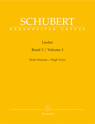 Book cover for Lieder, Volume 3, Op. 80-98