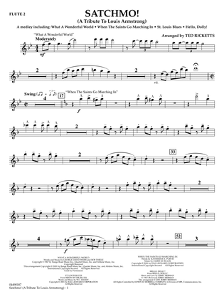 Satchmo! - A Tribute to Louis Armstrong (arr. Ted Ricketts) - Flute 2