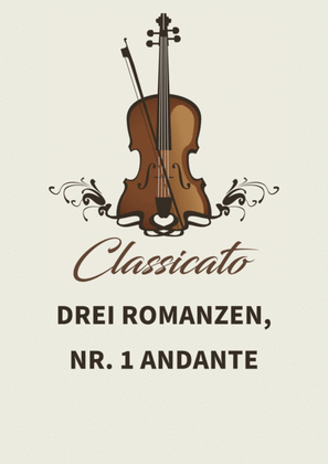 Book cover for Drei Romanzen, Nr. 1 Andante molto