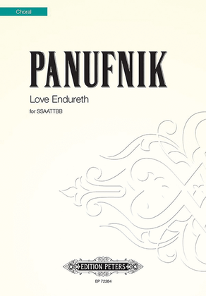 Book cover for Love Endureth for SSAATTBB Choir