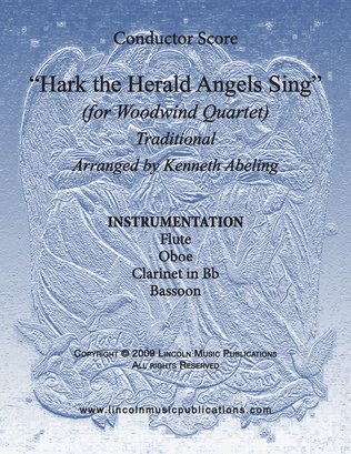 Book cover for Hark The Herald Angels Sing (for Woodwind Quartet)