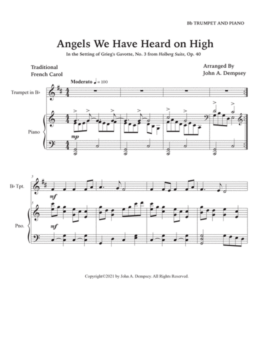 Angels We Have Heard on High (Trumpet and Piano) image number null