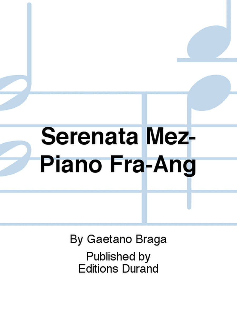 Serenata Mez-Piano Fra-Ang