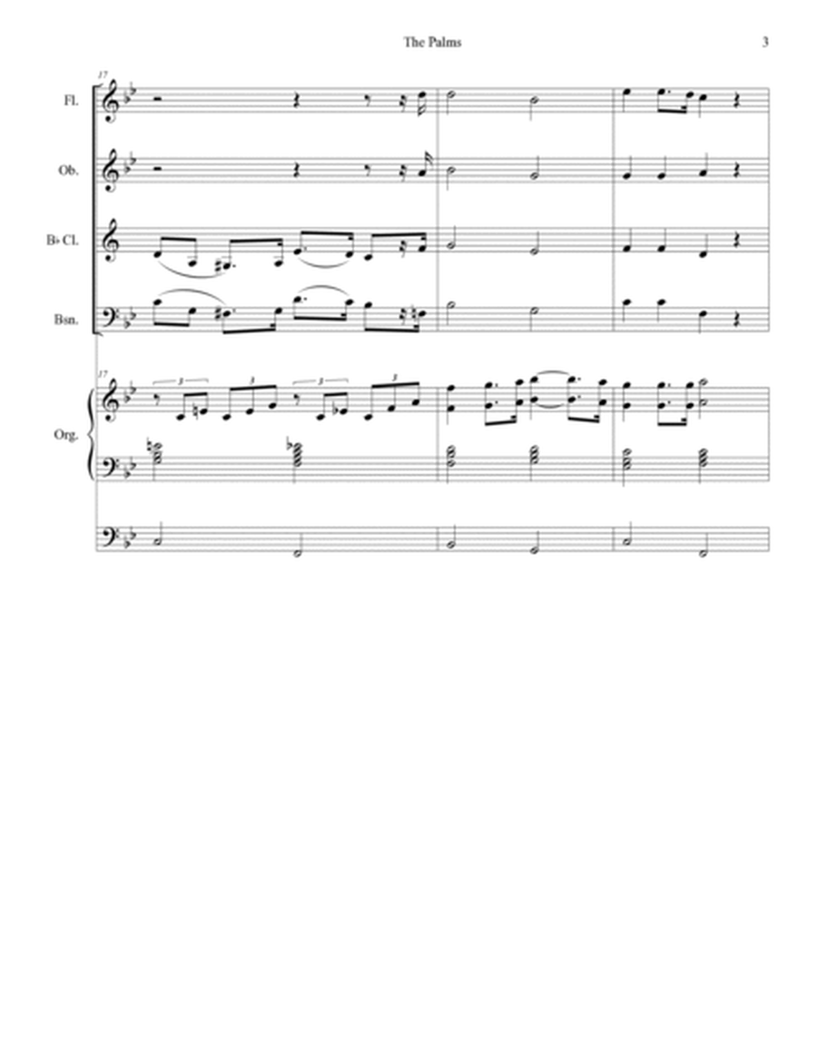 The Palms (Woodwind Quartet and Organ) by Stephen DeCesare Woodwind Quartet - Digital Sheet Music