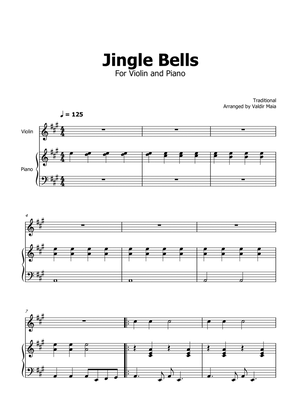 Jingle Bells - Violin and Piano