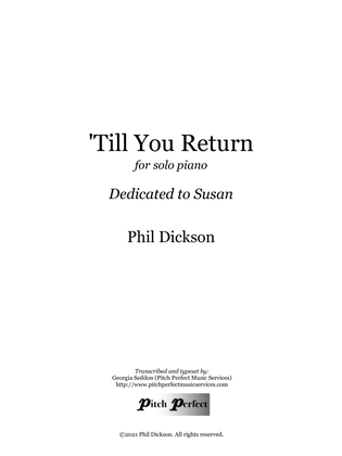 Book cover for 'Till You Return - by Phil Dickson