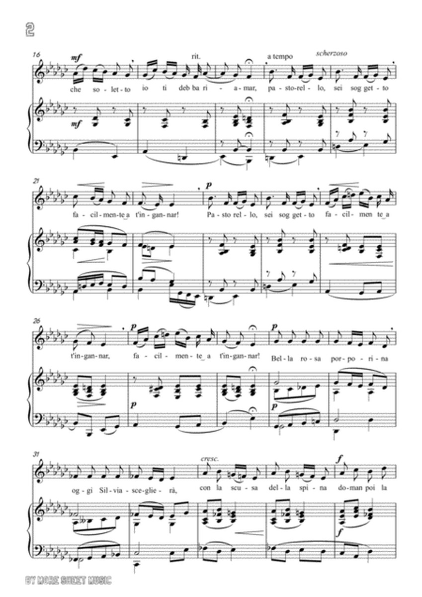 Pergolesi-Se tu m'ami in e flat minor,for Voice and Piano image number null