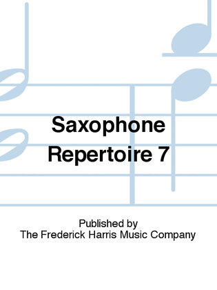 Saxophone Repertoire 7