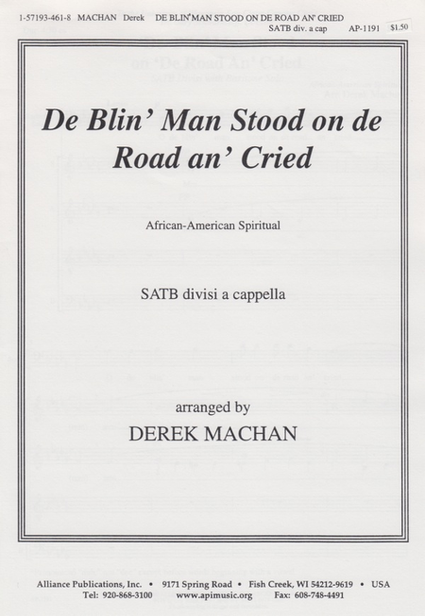 De Blin' Man Stood on de Road an' Cried