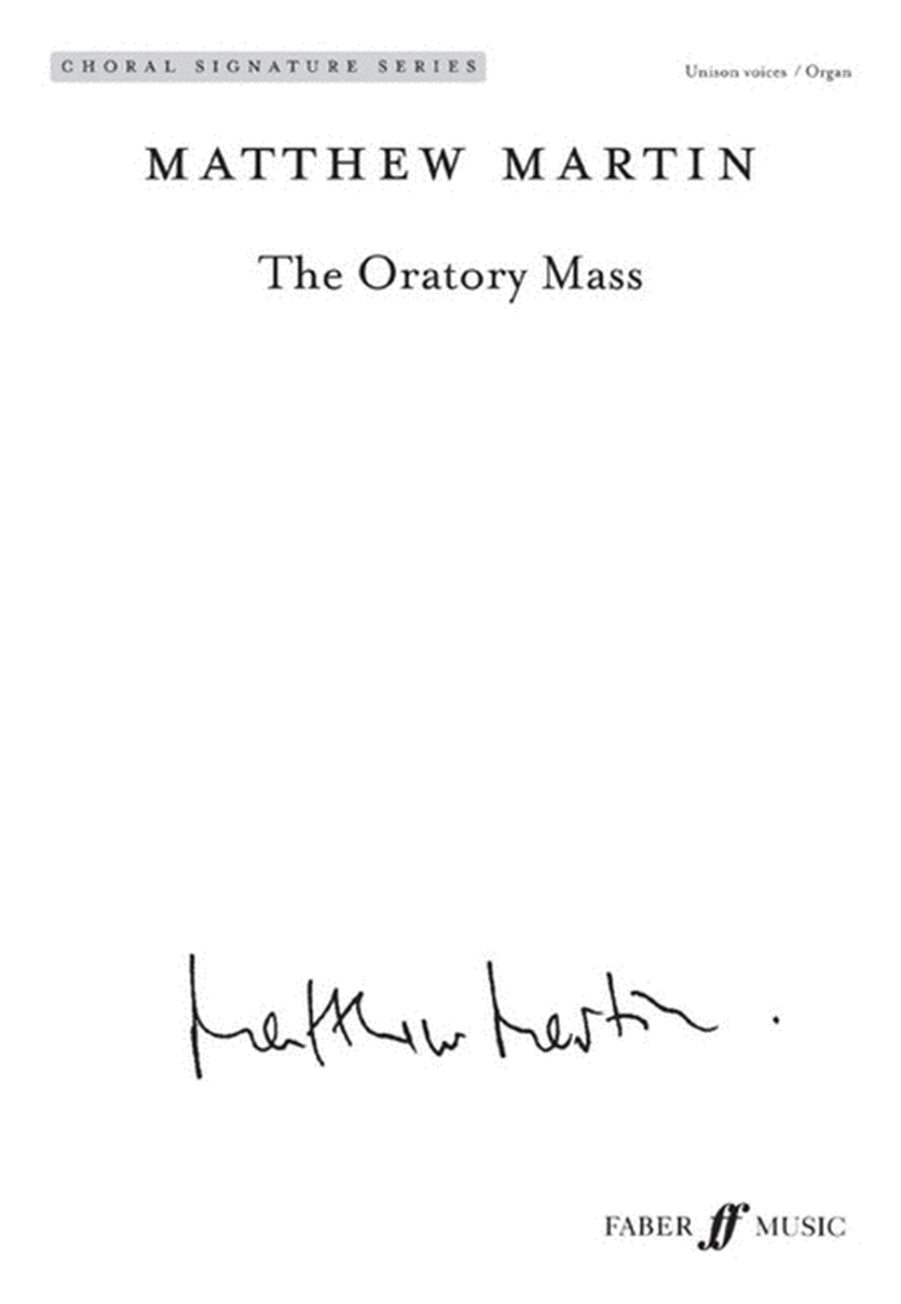 The Oratory Mass Unison/Organ