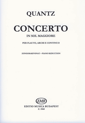 Book cover for Concerto In Sol Maggiore Per Flauto, Archi E Con
