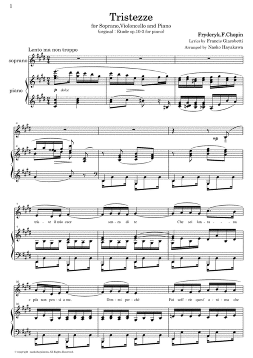 Chopin Etude op.10-3 for Duo (Soprano and Piano) arr. by Naoko Hayakawa