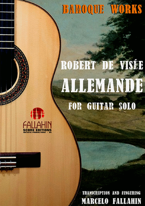 Book cover for ALLEMANDE - ROBERT DE VISÉE - FOR GUITAR SOLO