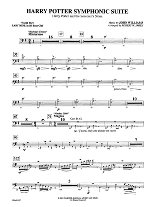 Harry Potter Symphonic Suite: (wp) B-flat Baritone B.C.