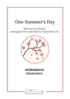 Book cover for One Summer's Day