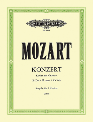 Book cover for Piano Concerto No. 14 in E flat K449 (Edition for 2 Pianos)