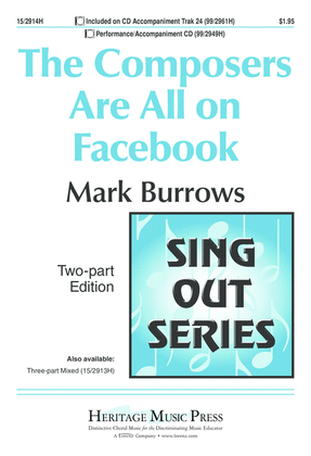 Book cover for The Composers Are All on Facebook
