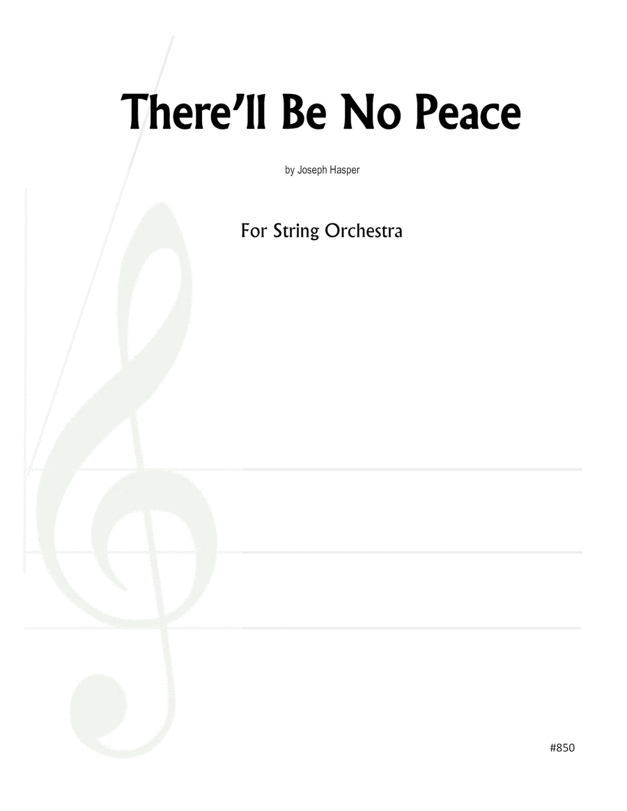 There'll Be No Peace (String Orchestra) image number null