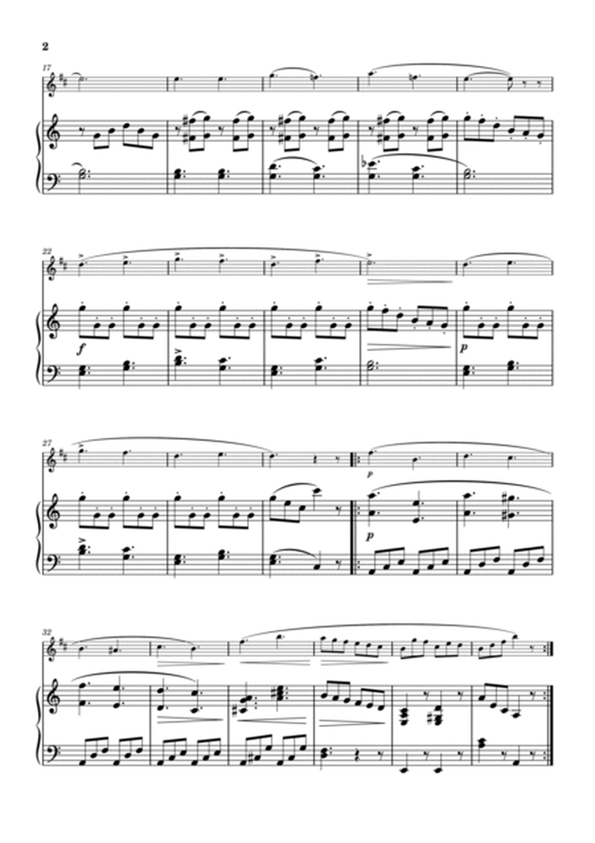 Burgmüller "La chasse" Tenor Sax & piano