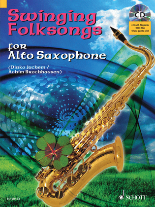 Book cover for Swinging Folksongs Play-along For Alto Saxophone Bk/cd With Piano Parts To Print