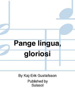 Pange lingua, gloriosi