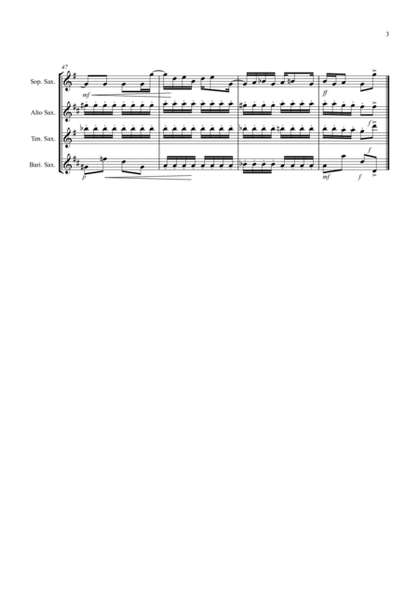Maple Leaf Rag for Saxophone Quartet image number null