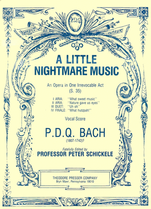 Book cover for A Little Nightmare Music