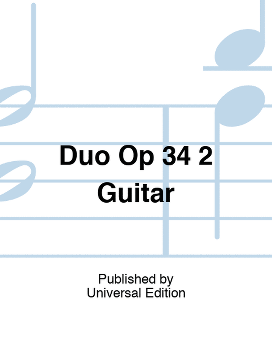 Duo Op 34 2 Guitar