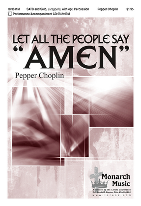 Book cover for Let All the People Say "Amen"