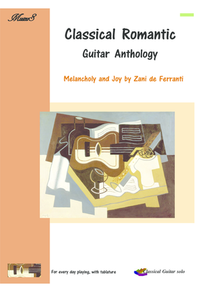 Book cover for Melancholy and Joy by Zani de Ferranti classical guitar solo