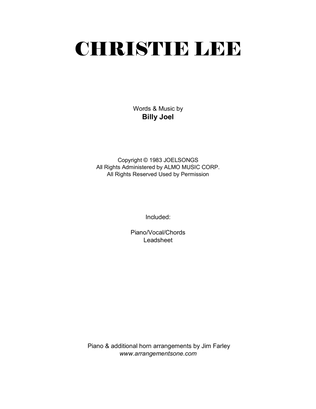 Book cover for Christie Lee