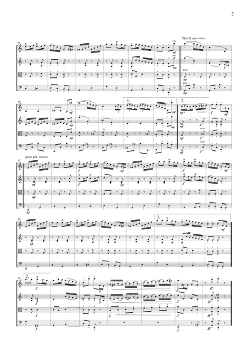 Clarinet Polka, for string quartet, JM005