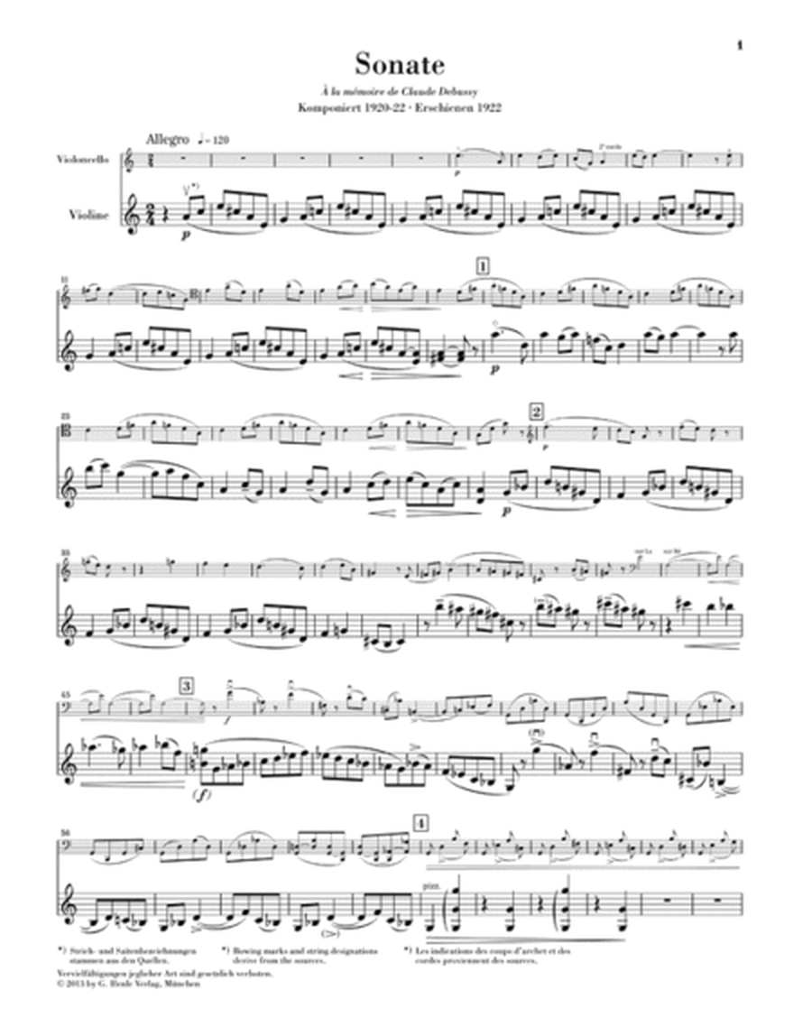 Sonata for Violin and Violoncello