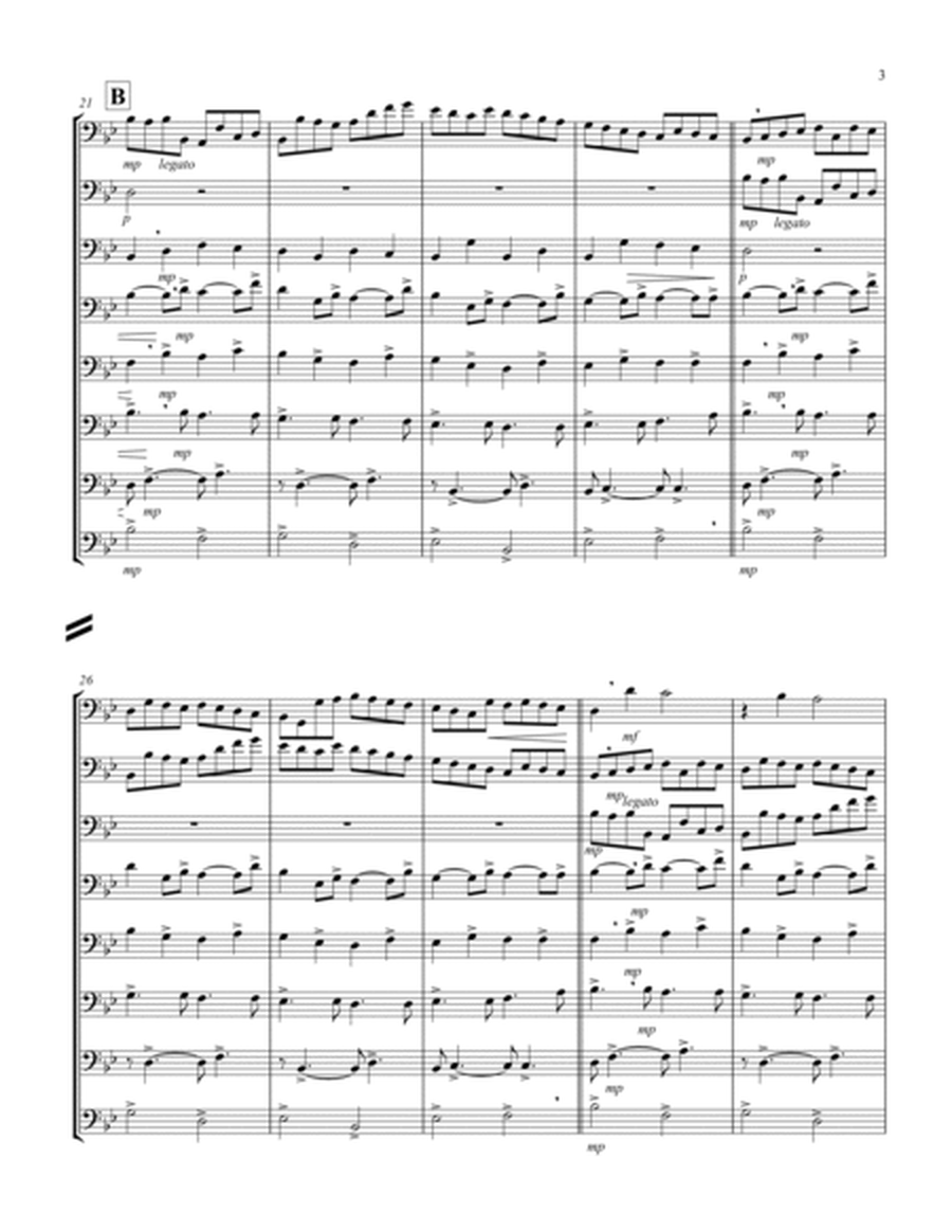 Canon (Pachelbel) (Bb) (Violoncello Octet) image number null