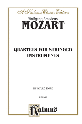 Book cover for String Quartets K. 80, 155, 156, 157, 158, 159, 160, 168, 169, 170, 171, 172, 173