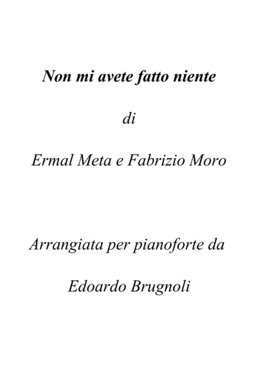 Non mi avete fatto niente - Ermal Meta & Fabrizio Moro (arr. Edoardo Brugnoli)