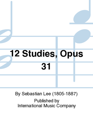 Book cover for 12 Studies, Opus 31