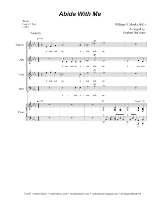 Book cover for Abide With Me (SATB)