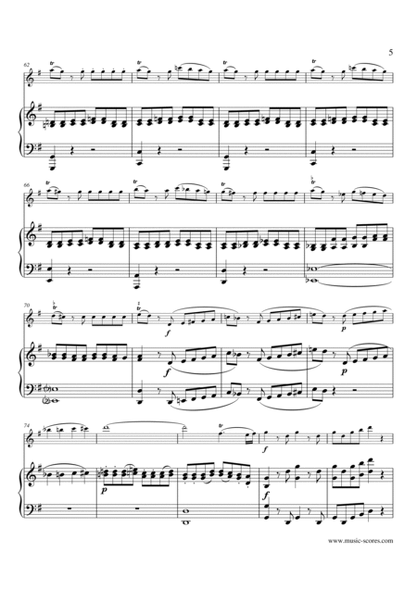 Eine Kleine Nachtmusik - Allegro 1st movement - Flute and Piano image number null