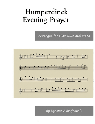 Book cover for Evening Prayer - Flute Duet and Piano